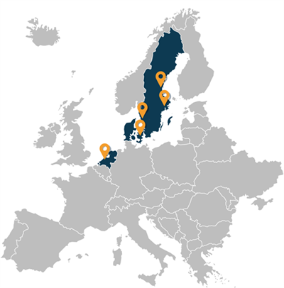 Våra kontor i Europa